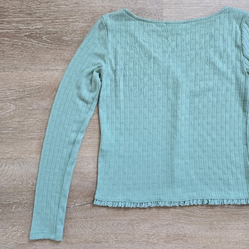 Vila Visima Button-Up Knit Cardigan Light Green Size XS Amsterdam, Europe. NWOT